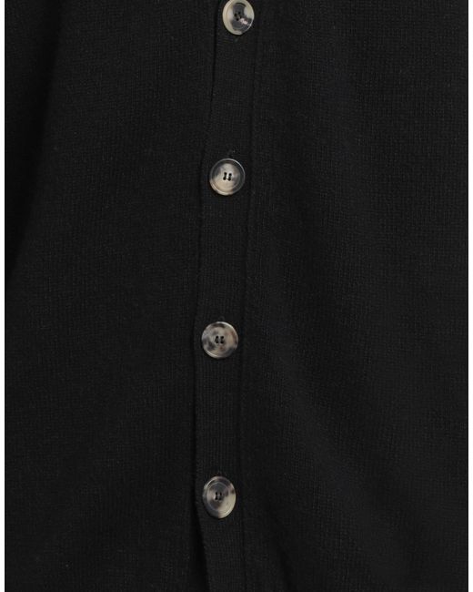 Amaranto Black Cardigan for men