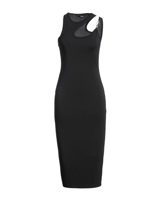 Just Cavalli Black Midi Dress