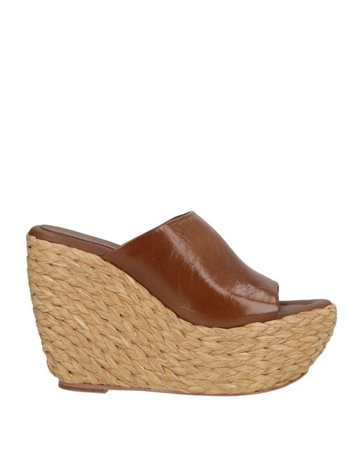Paloma Barceló Brown Ritmo Sandals Leather
