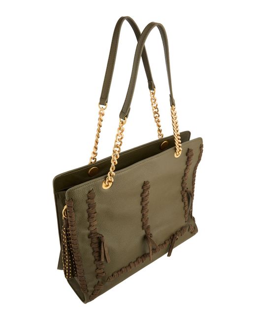 La Carrie Green Shoulder Bag
