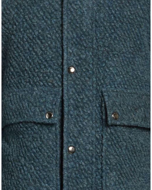 Imperial Blue Jacket Polyester, Virgin Wool for men