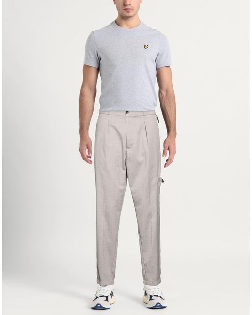 Gazzarrini Gray Pants Polyester, Wool, Elastane for men