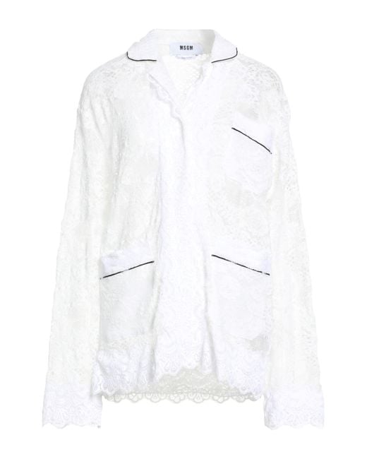 Camisa MSGM de color White