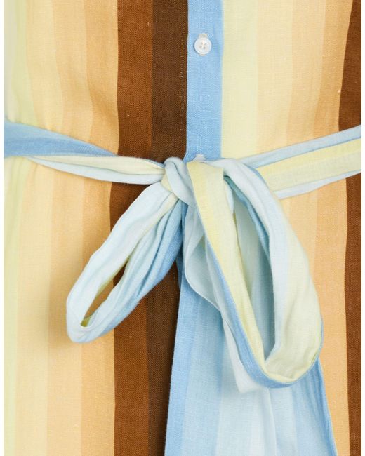 Amotea Metallic Maxi Dress Linen