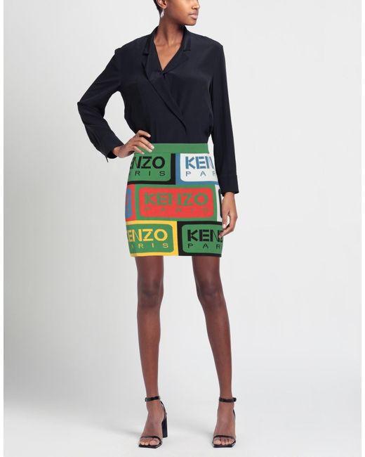 KENZO Green Mini Skirt