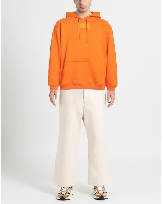 VTMNTS Orange Sweatshirt Cotton, Polyester for men