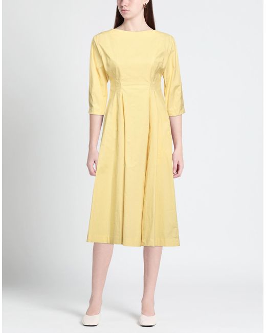 Gentry Portofino Yellow Midi Dress
