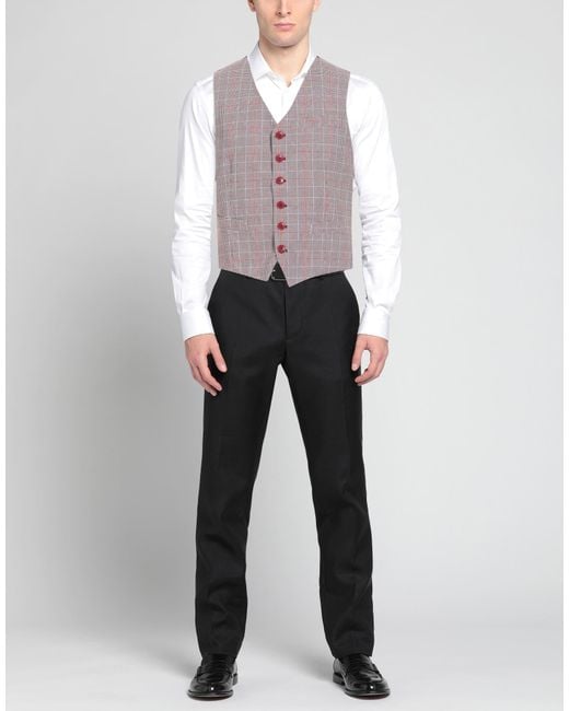 Exibit Purple Tailored Vest Cotton, Polyester for men
