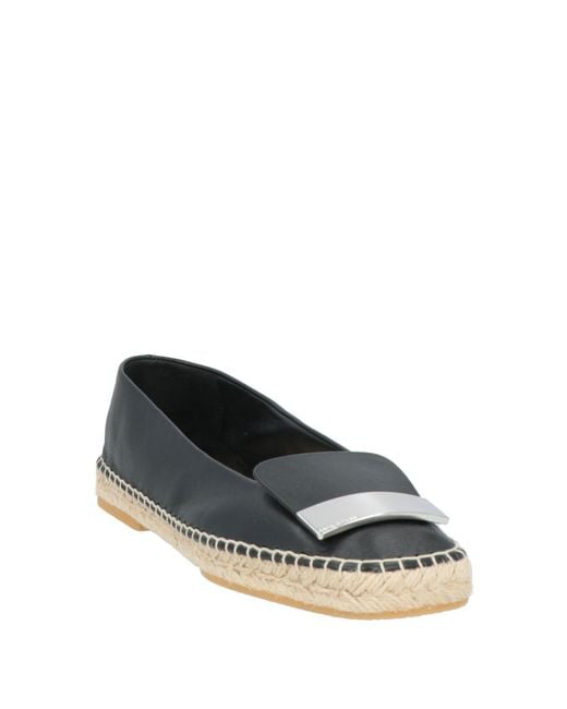 Sergio Rossi Black Espadrilles
