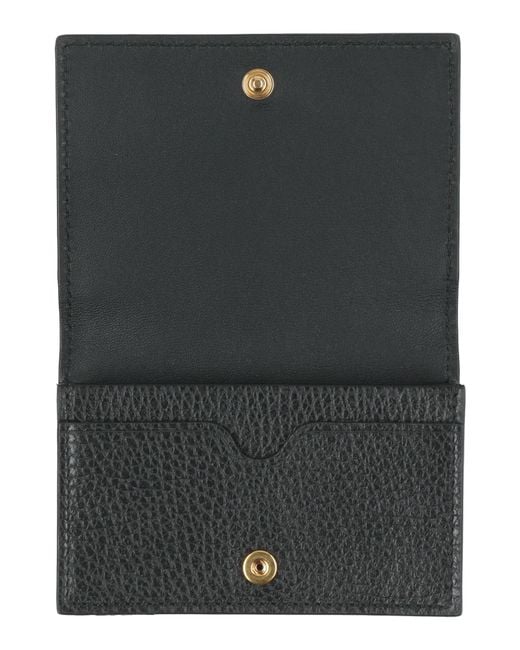 McQueen Black Cardholder Leather