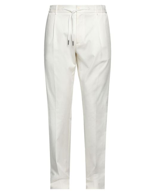 Tagliatore White Pants for men