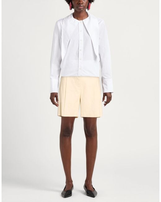 Rag & Bone Natural Shorts & Bermuda Shorts Linen, Viscose, Elastane