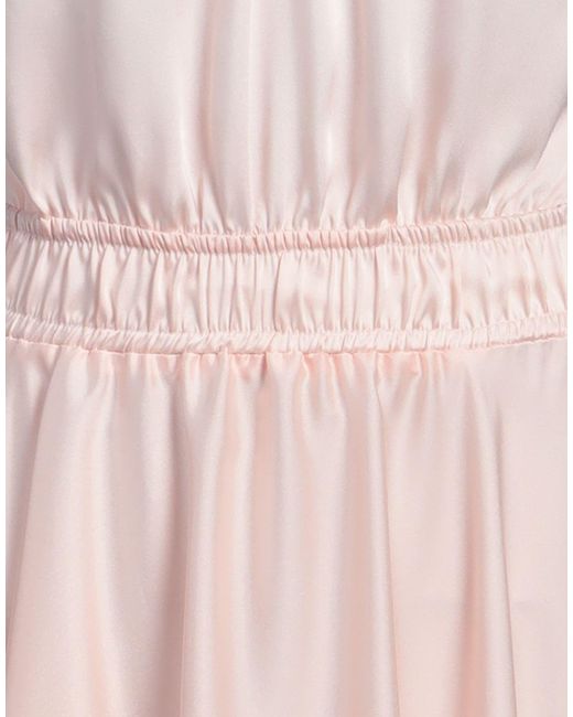 ViCOLO Pink Embellished Satin Halter Maxi Dress