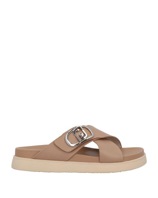 Liu Jo Brown Camel Sandals Leather