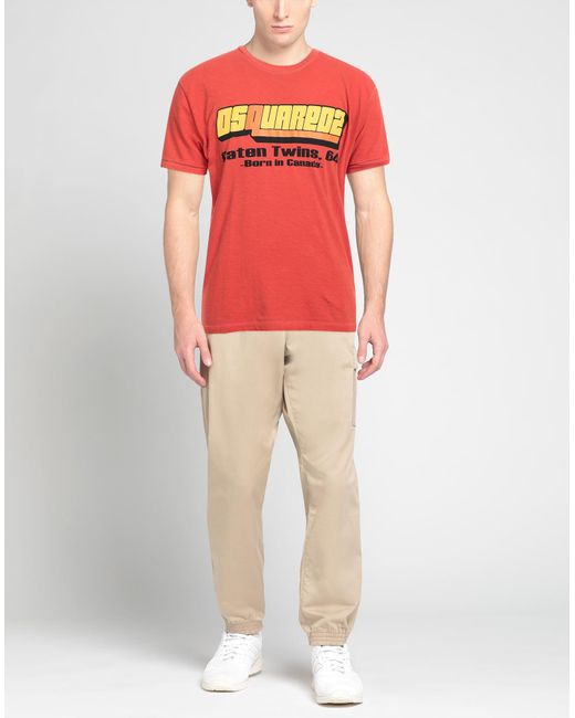 DSquared² Red T-shirt for men