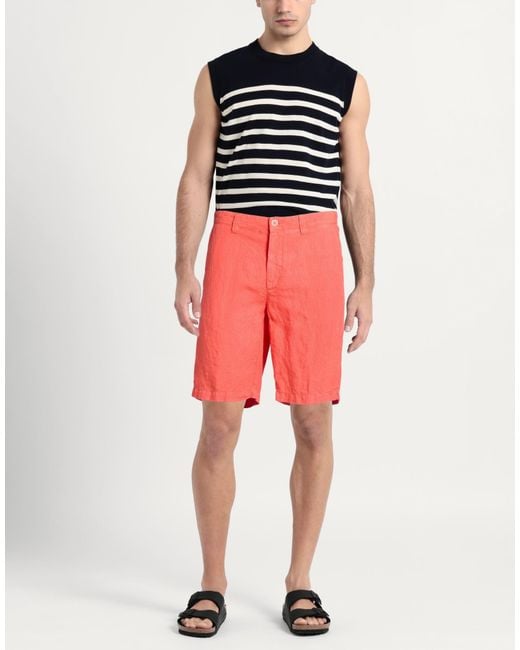 120% Lino Orange Shorts & Bermuda Shorts for men