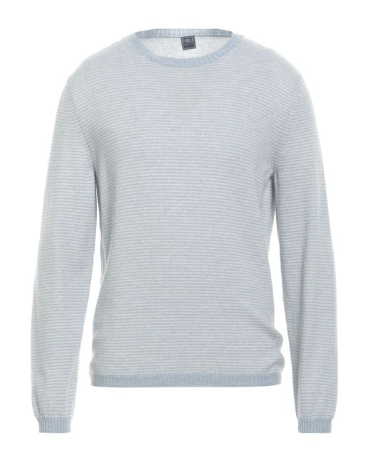 Fedeli Gray Light Sweater Cashmere for men