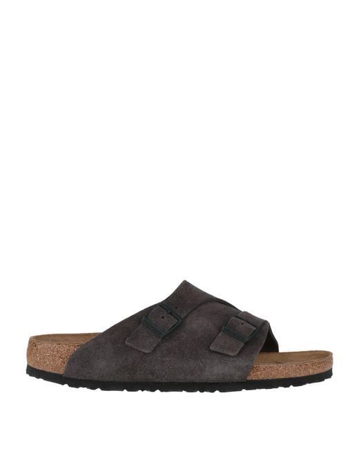 Birkenstock Gray Charcoal Sandals Leather for men
