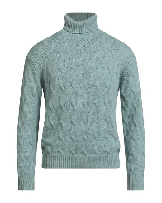 FILIPPO DE LAURENTIIS Blue Turtleneck Cashmere for men
