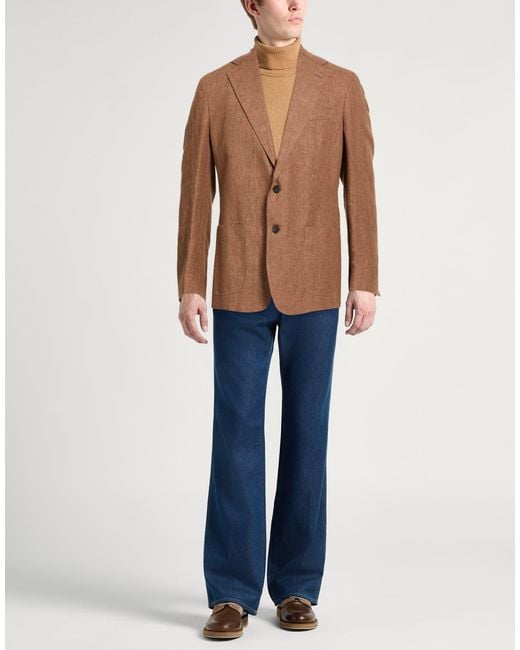 Brian Dales Brown Blazers for men