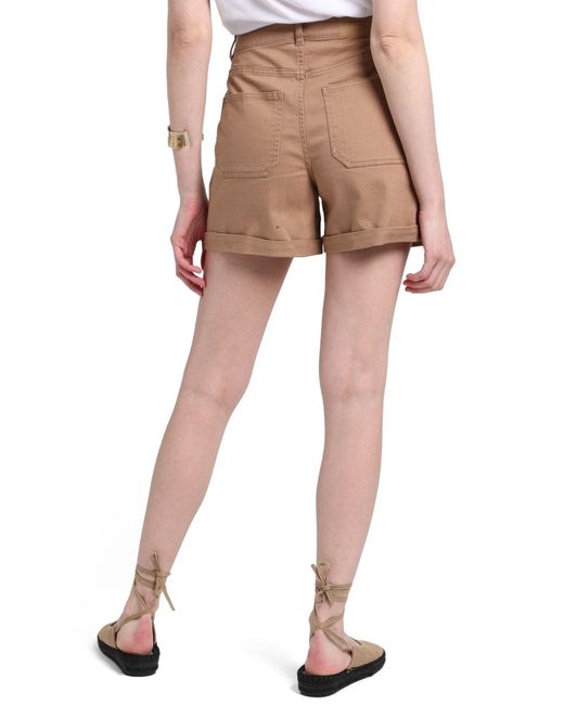 Vero Moda Denim Shorts in Camel 