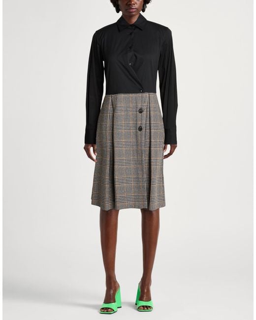 Sara Roka Gray Midi Dress