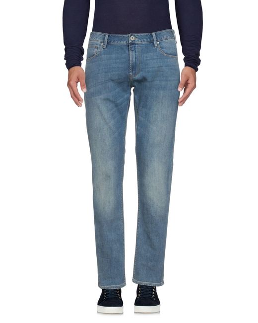 Emporio Armani Blue Denim Pants for men