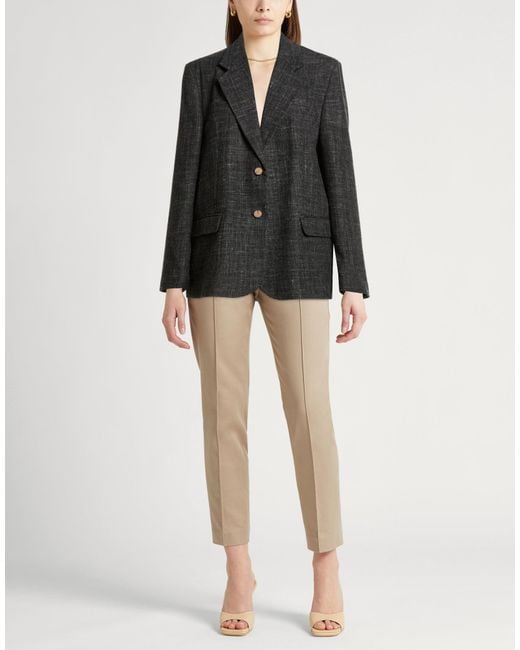Alysi Black Chocolat Blazer Wool, Polyester, Linen