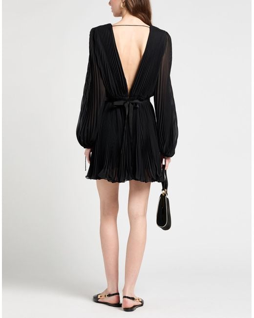 Max Mara Black Mini Dress Polyester