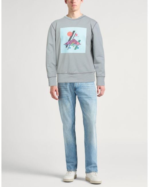 Kiton Gray Sweatshirt Cotton, Elastane for men