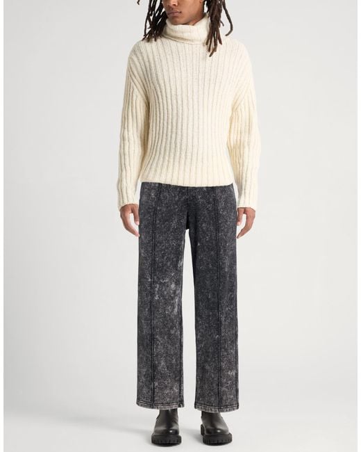 Roberto Collina Gray Pants Cotton, Elastane for men