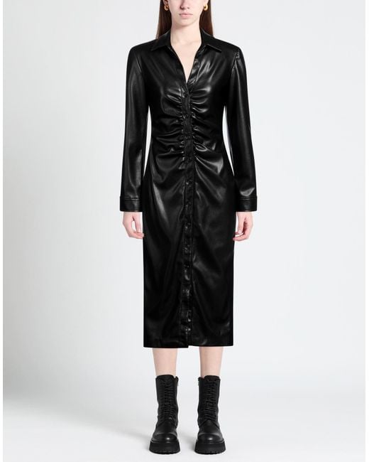 Clips Black Midi Dress