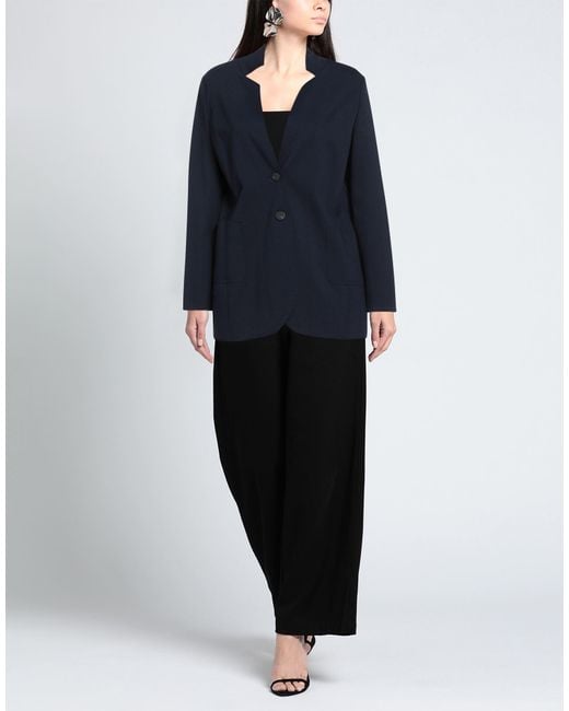 SKILLS & GENES Blue Blazer Viscose, Polyamide, Elastane