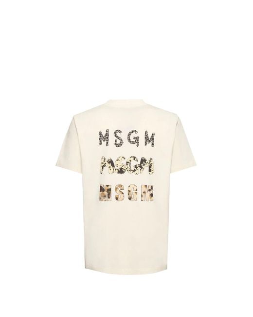 MSGM White T-shirts