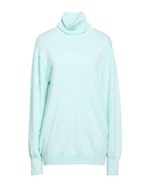 EMMA & GAIA Blue Turtleneck