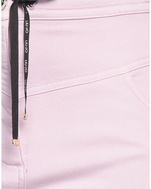 Liu Jo Pink Pants Cotton, Elastane