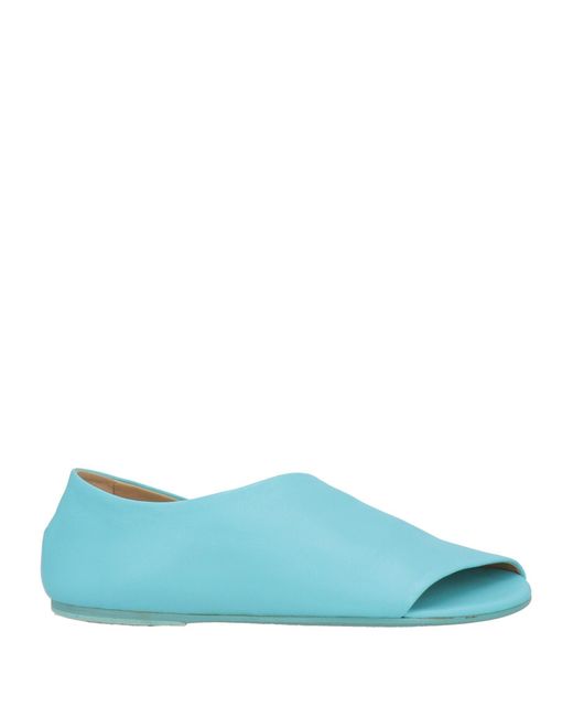 Marsèll Blue Azure Ballet Flats Calfskin