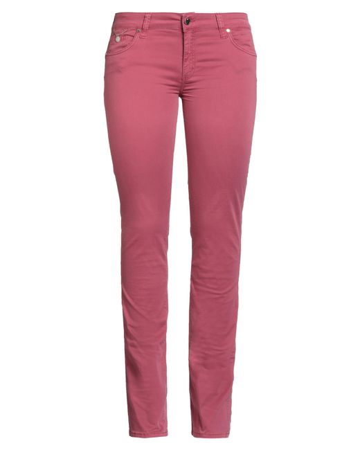 Liu Jo Red Pants Cotton, Elastane