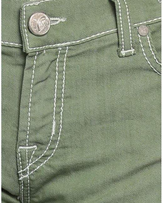 Jacob Cohen Green Jeans Cotton, Elastomultiester