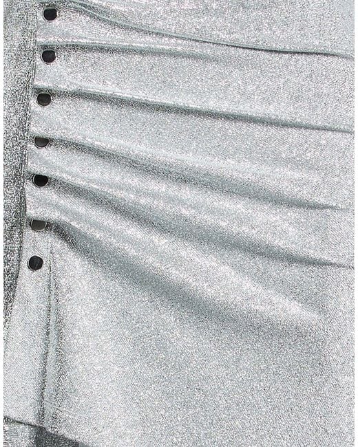 Rabanne Gray Mini Dress Viscose, Polyester, Elastane