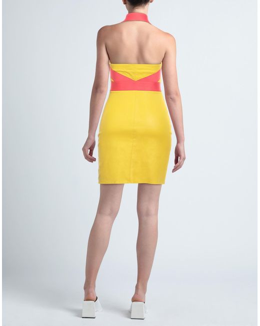 Jitrois Yellow Mini-Kleid
