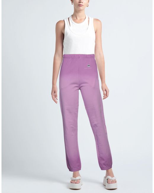 Chiara Ferragni Purple Trouser