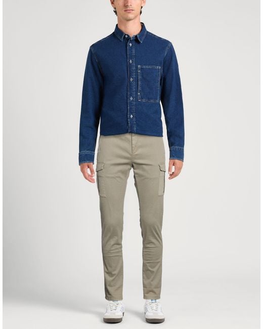 Dondup Gray Pants Cotton, Elastane for men