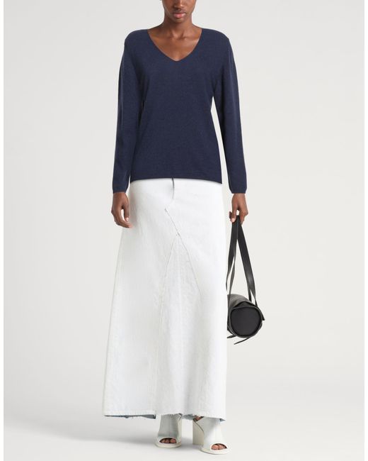 Messagerie Blue Sweater Merino Wool, Viscose, Cashmere, Microfiber