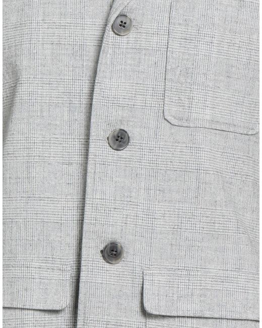 Hiltl Gray Light Blazer Cotton, Elastane for men