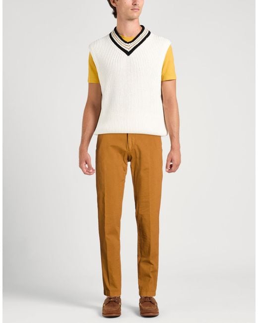 Berwich Orange Vissuto Pants Cotton, Lycra, Elastane for men