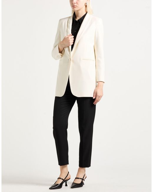 The Row White Blazer Wool, Elastane