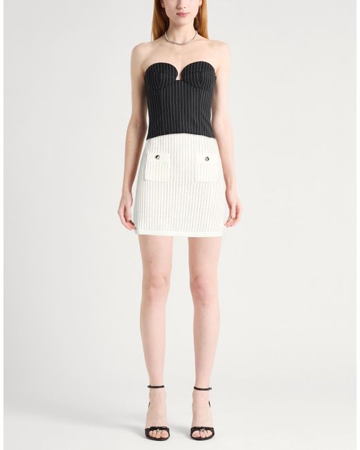 Self-Portrait Natural Mini Skirts