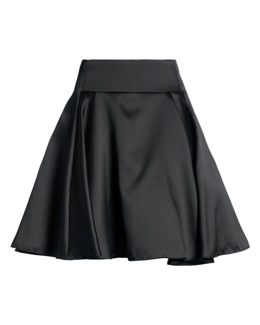 SIMONA CORSELLINI Black Mini Skirt Polyester