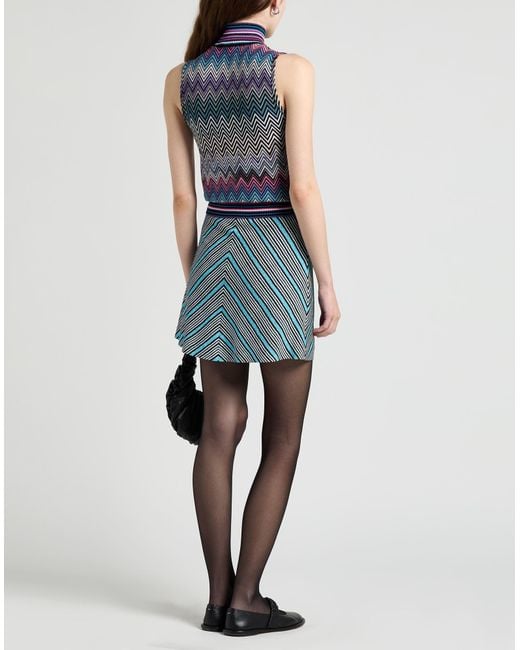 Missoni Blue Turtleneck Wool